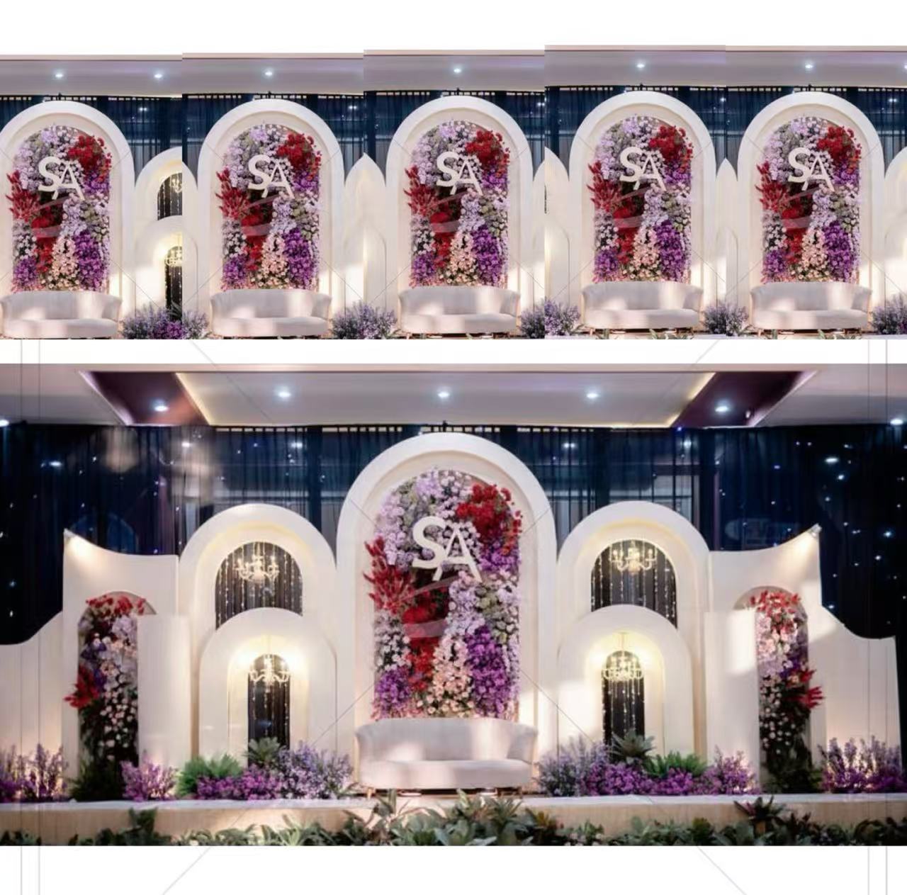 Wedding Party Supply Rentals - 웨딩 장식 용품 PVC 아치형 백드롭
