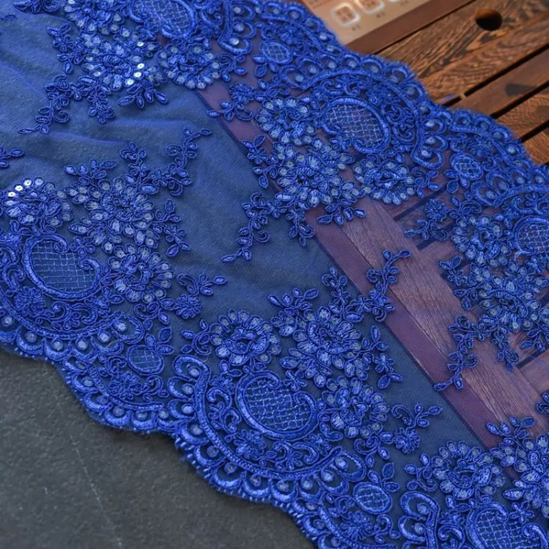 Table Runner Sequin - 고품질 멀티컬러 스팽글 레이스 원단 웨딩드레스용