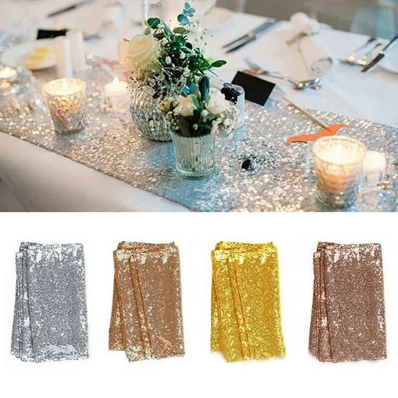 축제용 스팽글 테이블보 테이블 러너 식기류 베이비 샤워 - Table Runner Sequin 리뷰 및 가격