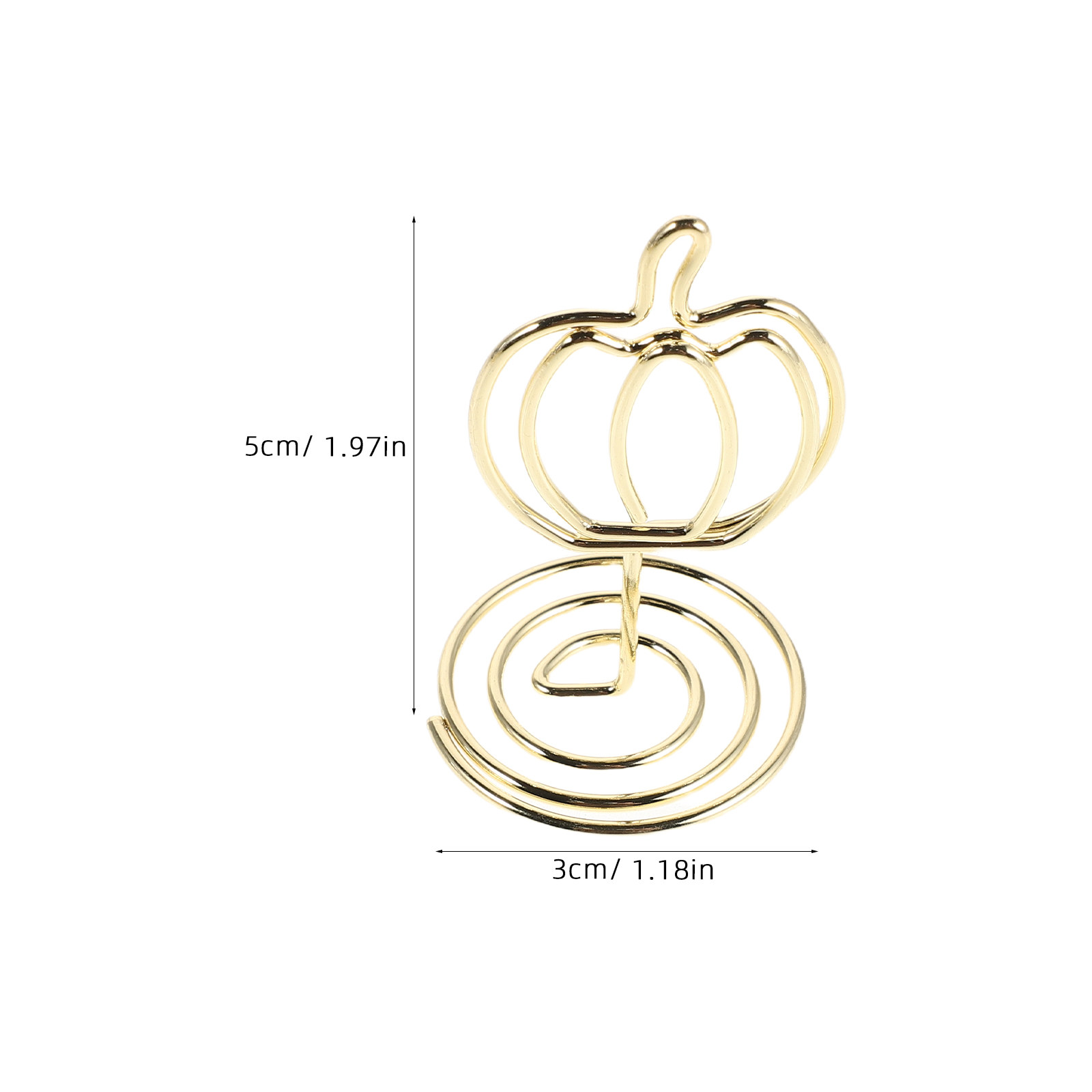 12개 호박 모양 테이블 카드 홀더, 금색 와이어 스탠 - Table Number Gold 리뷰 및 가격