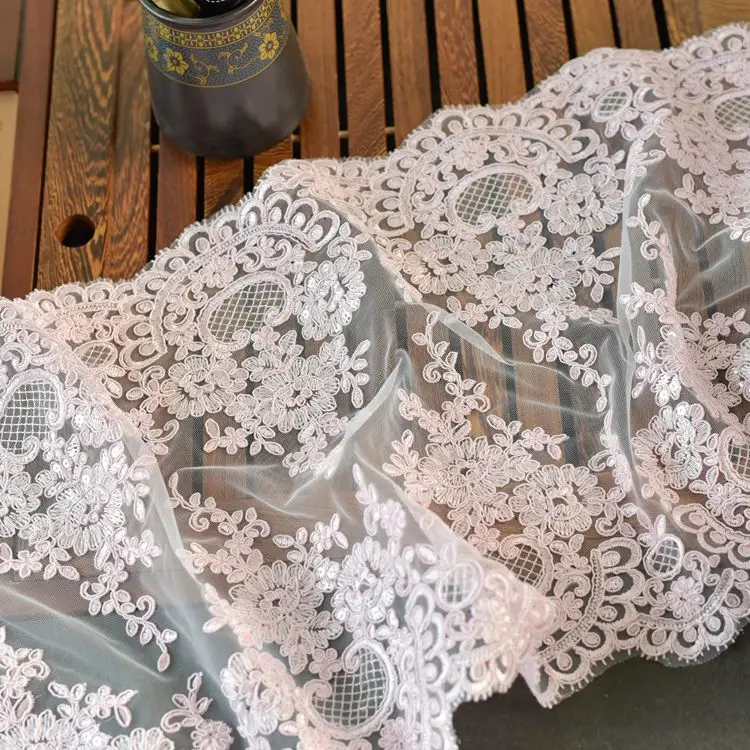 고품질 멀티컬러 스팽글 레이스 원단 웨딩드레스용 양면  - Table Runner Sequin 리뷰 및 가격