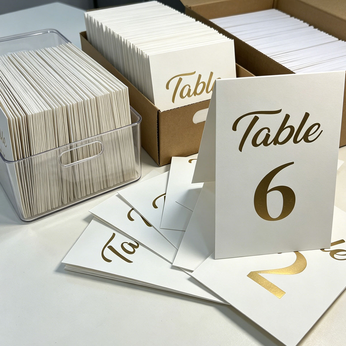 1세트 금박 웨딩 테이블 번호 카드, 텐트 스타일 테이 - Table Number Gold 리뷰 및 가격