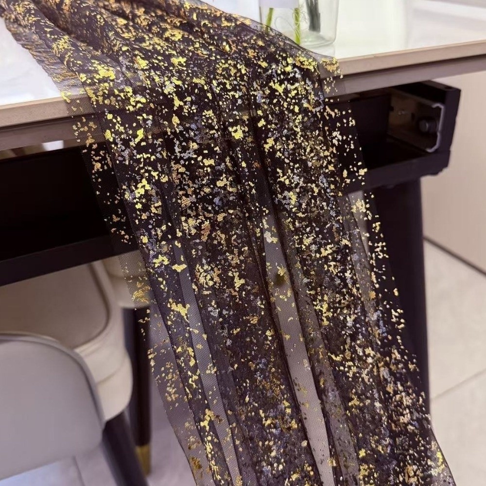 골든 시퀸 글리터 핫 스탬핑 테이블 플래그 유럽 스타일 - Table Runner Sequin 리뷰 및 가격