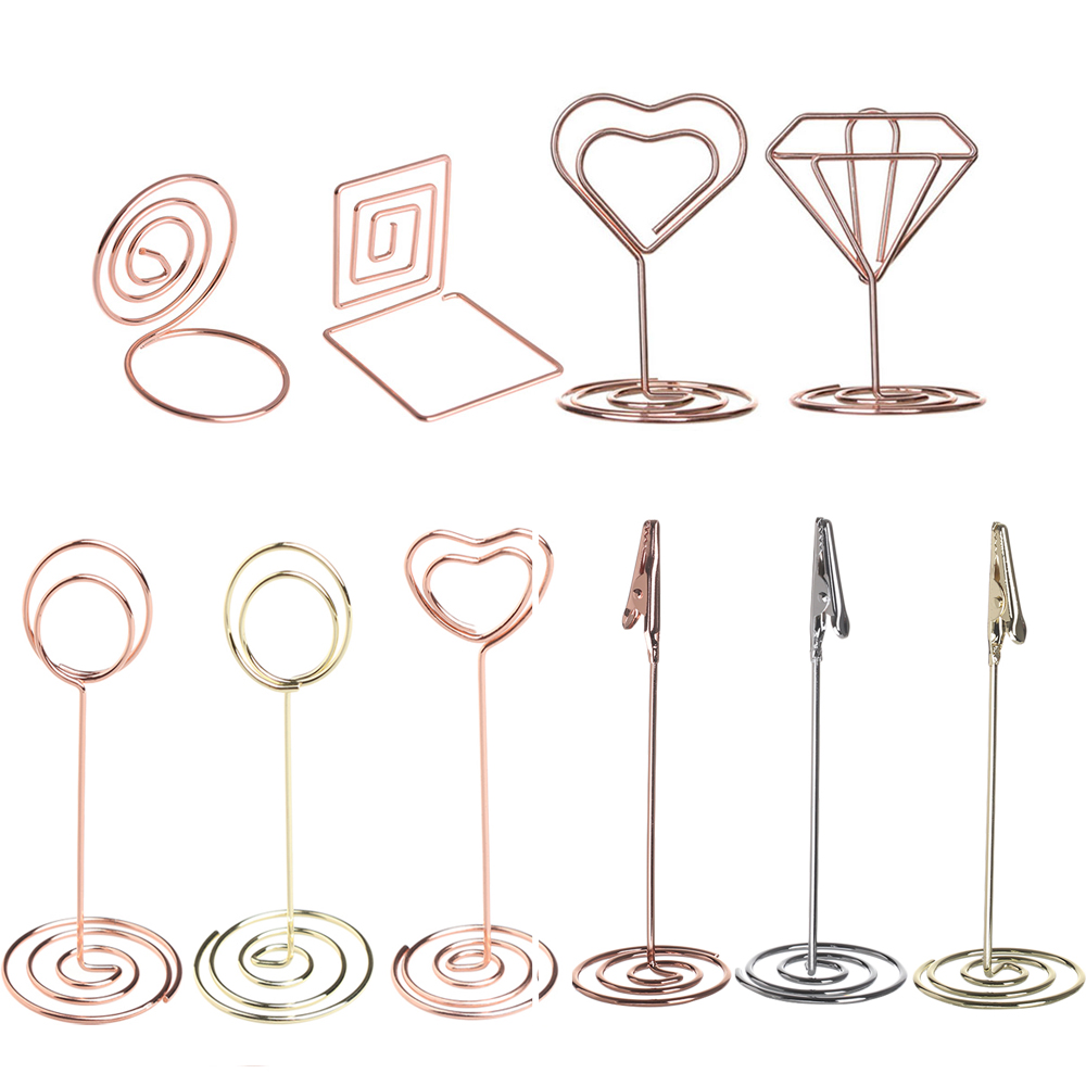 다양한 모양의 장소 카드 홀더 테이블, 금속 테이블 번 - Table Number Gold 리뷰 및 가격