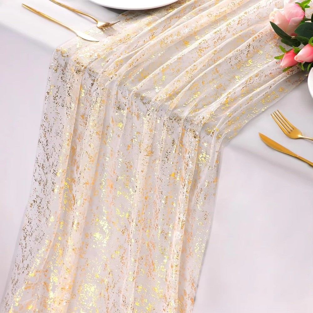 골든 시퀸 글리터 핫 스탬핑 테이블 플래그 우아하고 고 - Table Runner Sequin 리뷰 및 가격